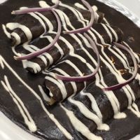 Enfrijoladas at Plan V Cafe in Mexico City