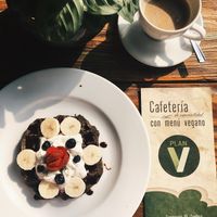  Breakfast Waffle at Plan V Cafe in Mexico City