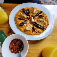 pizza at Plan V Cafe in Mexico City