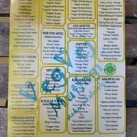 Most things seem vegan except for some milk products at Ankara Falafelcisi in Ankara