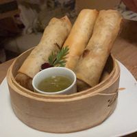 Spring rolls veganos at Nama in Mallorca