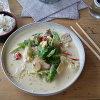 a delicious vegan thai currry!  at Nama in Mallorca