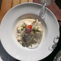 tofu medallions with mushrooms  at Bedem in Varazdin