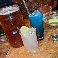 Extensive drinks menu with lots of vegan cocktails at Einstein's in Chesterfield