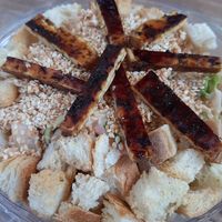 Salad with tofu and a lot of cabbage with mayo. at Rekalibracija Veganski in Novi Sad