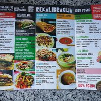 Menu   at Rekalibracija Veganski in Novi Sad