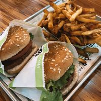 vegan beyond burgers n fries at BurgerFi in Winter Park