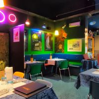 Cool atmosphere  at Veganfruttariano in Milan