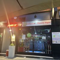 The front of the restaurant   at Veganfruttariano in Milan