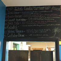 Vegan menu at Caribbean Connection in Lewisburg