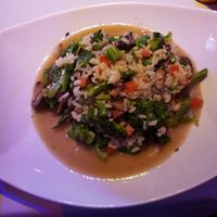 Summer vegetable risotto at Bistro Etc in Port Washington