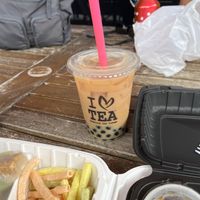 Classic milk tea with soy milk  at Kaleisia Tea Lounge in Tampa