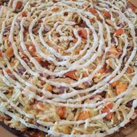 combination yiros pizza at V Spot Diner in Adelaide