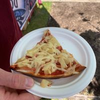 Hawaiiian pizza at the Adelaide vegan festival 💓 at V Spot Diner in Adelaide