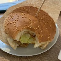 Burger  at ZEN Vegan Burger in St Petersburg