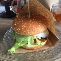 Caucasian Burger at ZEN Vegan Burger in St Petersburg