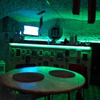 Small cozy restaurant at ZEN Vegan Burger in St Petersburg