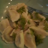 potato mushroom dumplings (160 Rubles) at ZEN Vegan Burger in St Petersburg