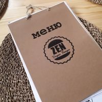 Zen burger menu at ZEN Vegan Burger in St Petersburg