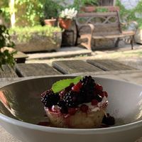Berry cheesecake  at Ecosteria Parco Santi Angeli in Santi Angeli
