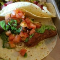 Fried avocado taco at Bomba Tacos & Rum in Fairlawn