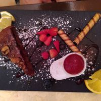 Vegan sticky toffee cake at Casita Mexicana in Killarney