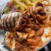 Inside the burrito   at Casita Mexicana in Killarney