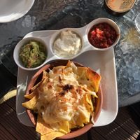 Vegan Nachos (Sour cream not vegan, got it as a separate side for friend who consumes dairy) at Casita Mexicana in Killarney