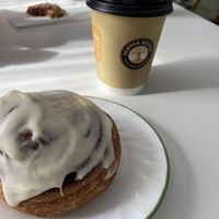 Cinnamon bun  at Copper Branch in Quebec