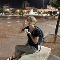 Fig ice cream. Vegan and tasty.   at Gelateria Frescolatte in Monopoli