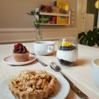 Lovely cakes and Oreo cheesecake  at Yellow Rose in Copenhagen