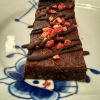in love with their brownies at Yellow Rose in Copenhagen