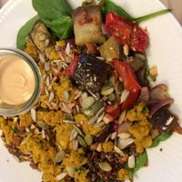 Falafel salad at Yellow Rose in Copenhagen