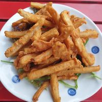 Gobo Chips $.8.80 at Kinyoubi Izakaya in Fitzroy