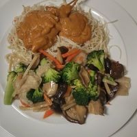 The vegan satay is so good at Yuan in Lelystad