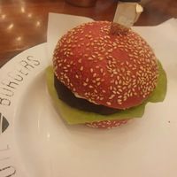 Beetroot burger  at Brute Burgers in Hoofddorp