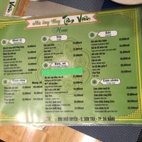 Menu page 1 at Tam Vien in Da Nang