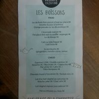 Menu at Welcome in Paris