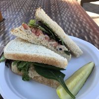 Chickpea tuna salad sandwich (I asked them to make it; not on menu) at The Copper Q in Big Bear Lake