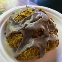 Vegan Pumpkin Scone at The Copper Q in Big Bear Lake