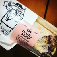 falafalo soldier wrap - best shop falafel wrap ever!  at Pure - Waterloo in South East London