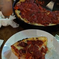 Vegan Deep dish mushroom pizza at 312 Pizza Company in Nashville