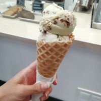 Vegan cookie dough and chocolate banana ice cream at Monkeywrench in Salt Lake City