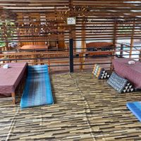 Upstairs chilled are at Bom Bowls in Pai