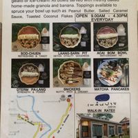 Menú   at Bom Bowls in Pai