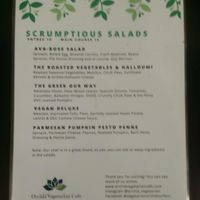 menu 1 at Orchid Vegetarian Cafe in Surfers Paradise