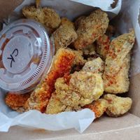 Jackfruit chicken, good flavor but a bit salty at Foo Dog Curry Traders in Jacksonville