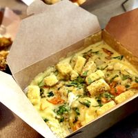 The best.  Lime Curry with crispy tofu. at Foo Dog Curry Traders in Jacksonville