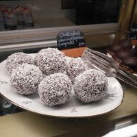 vegan chocolate balls at Citykonditoriet in Stockholm