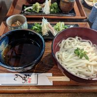 Udon noodles with mushroom broth at Omen in Kyoto